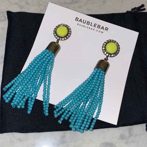BaubleBar Acid Tassel Drop Earrings New! - Picture 2 of 3